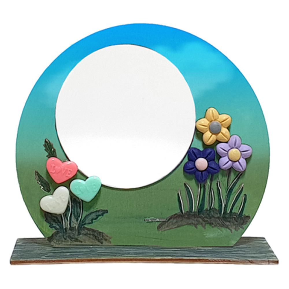 스탠드액자 만들기-거울 꽃(2종 택1)-하트꽃