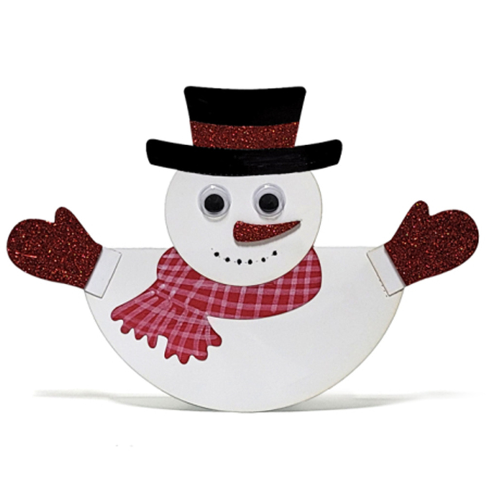 크리스마스 종이오뚝이 만들기(4종 택1)-눈사람